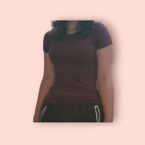 American Dream Plain Collar Accent Tee